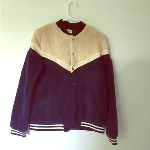 Fluffy Colorblock Jacket from Local Boutique